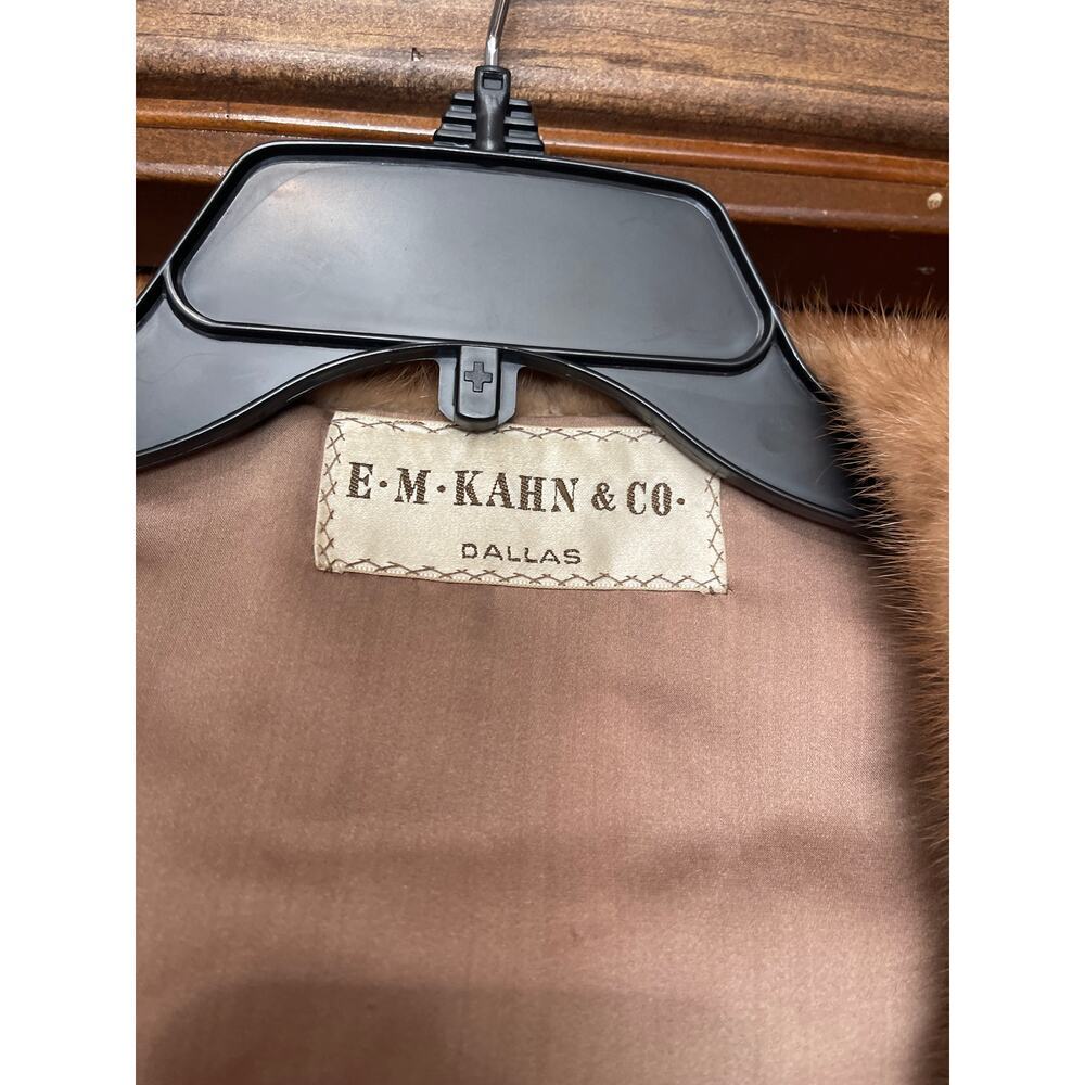 Vintage E.M.KAHN & CO DALLAS MINK STOLE JACKET ONE SIZE - Picture 2 of 6